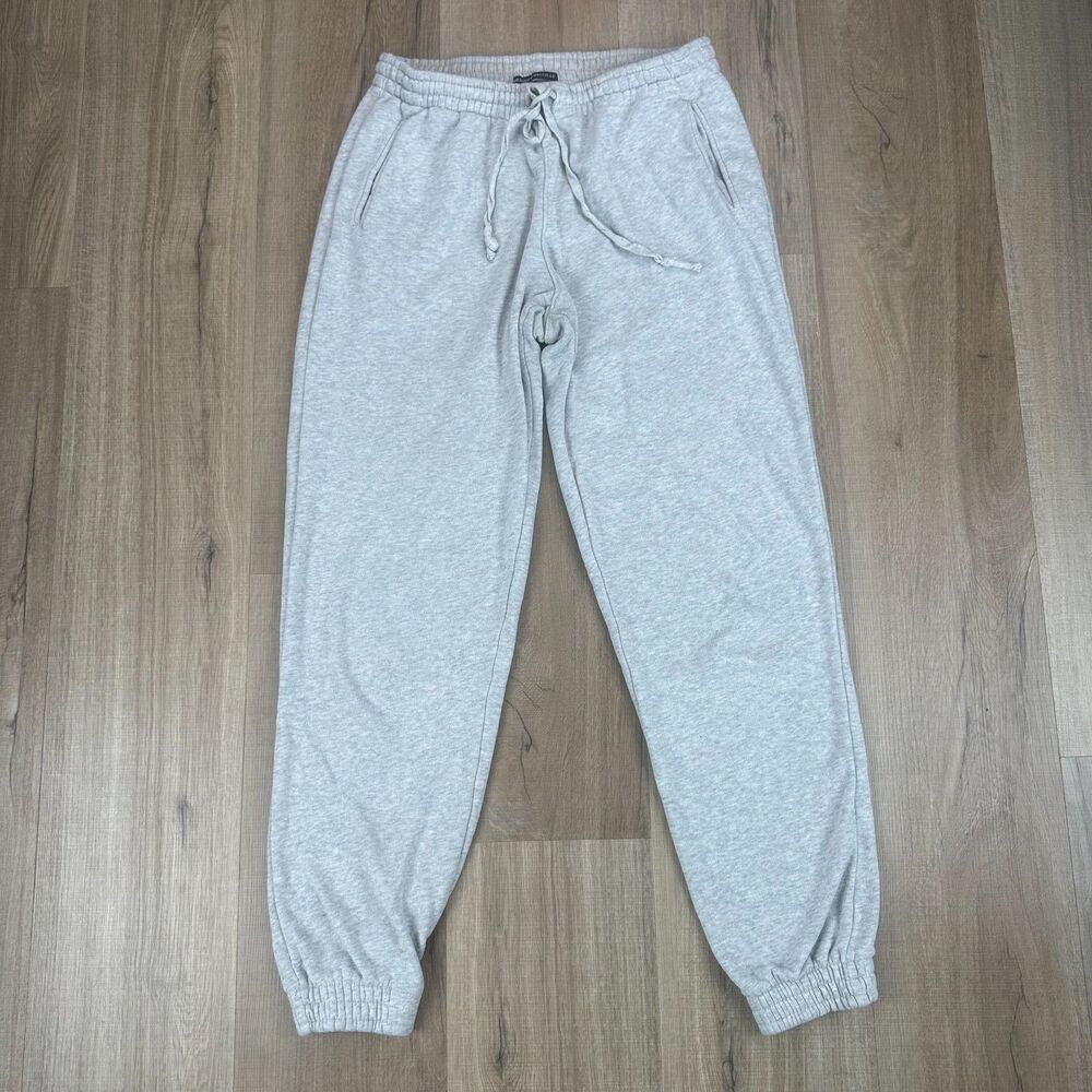 Brandy Melville Light Gray Sweats Sweatpants Pants Cotton Blend Women's One Size